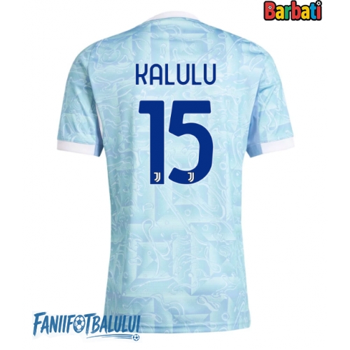 Juventus Pierre Kalulu #15 Tricou Fotbal Replică 2025-26 Barbati Deplasare Juventus Pierre Kalulu #15 Tricou Fotbal Replică 2025-26 Barbati Deplasare